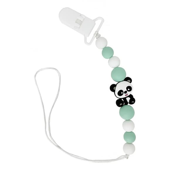 Цепочка для пустышки "Панда" MGZ-0509(Turquoise) силиконовая