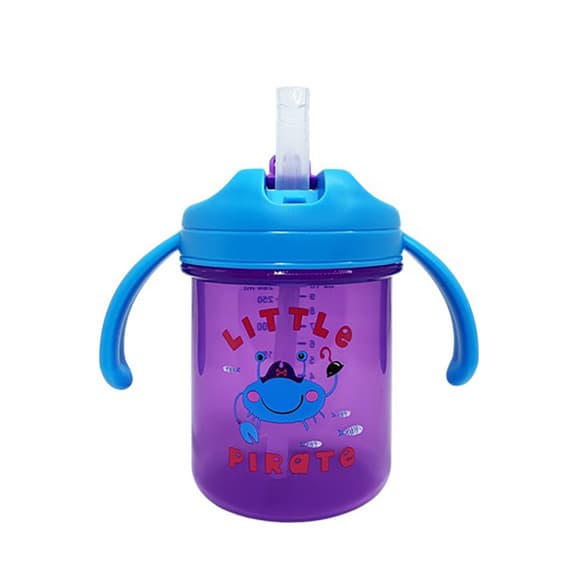 Дитячий поїльник з трубочкою "Little pirate" MGZ-0335 (Deep-Blue) 280 мл