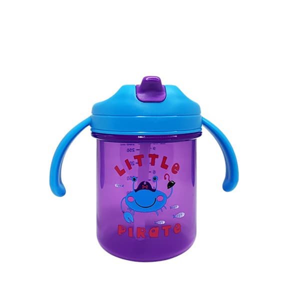 Дитячий поїльник з трубочкою "Little pirate" MGZ-0335 (Deep-Blue) 280 мл
