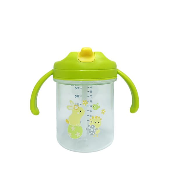 Дитячий поїльник з трубочкою "Зайчик" MGZ-0335(Green) 280 мл