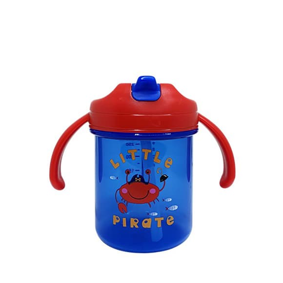 Дитячий поїльник з трубочкою "Little pirate" MGZ-0335 (Red) 280 мл