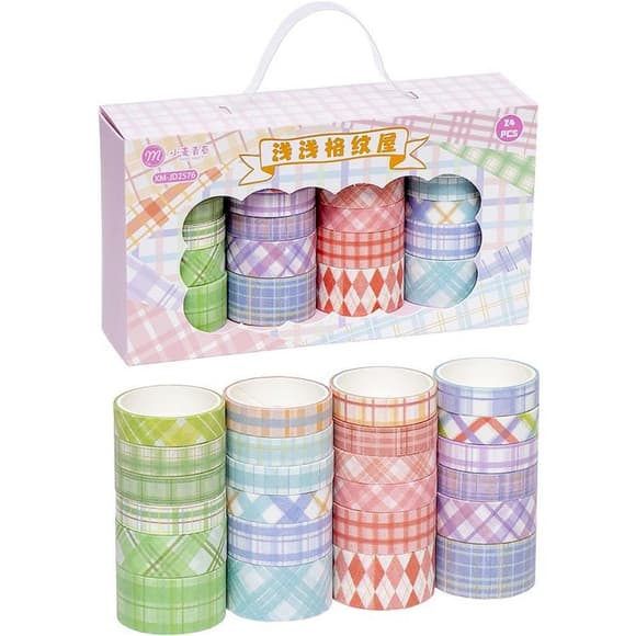 Набор декоративного бумажного скотча XM-JD2576, 24 шт 