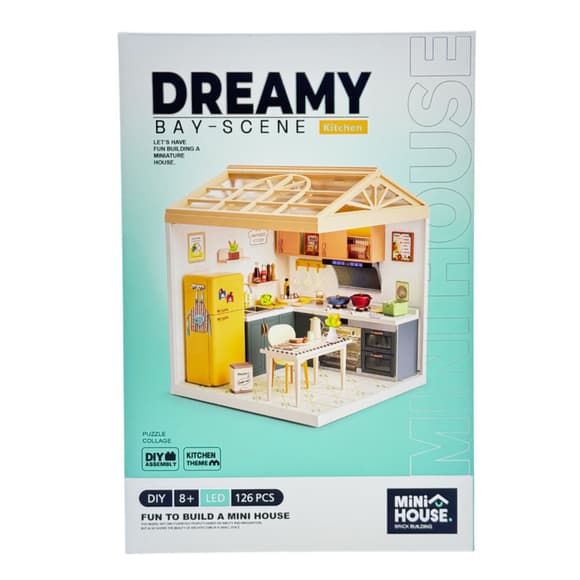 Конструктор-румбокс Кухня Mini House 8005-MH серії "Інтер'єр", зі світлом