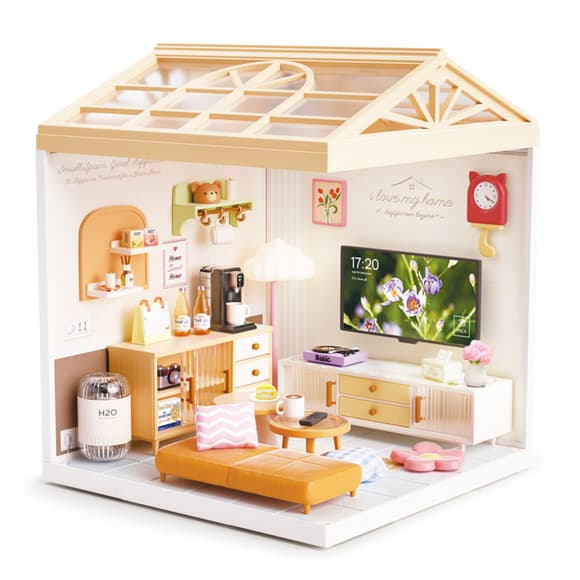 Конструктор-румбокс Вітальня Mini House 8006-MH серії "Інтер'єр", зі світлом