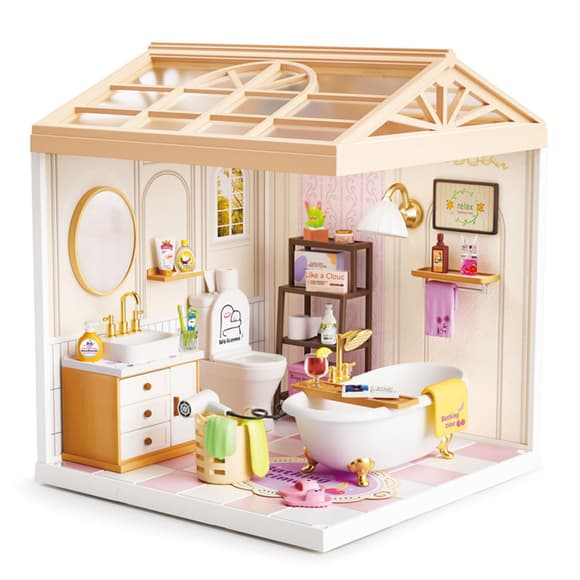 Конструктор-румбокс Ванна кімната Mini House 8009-MH серії "Інтер'єр", зі світлом