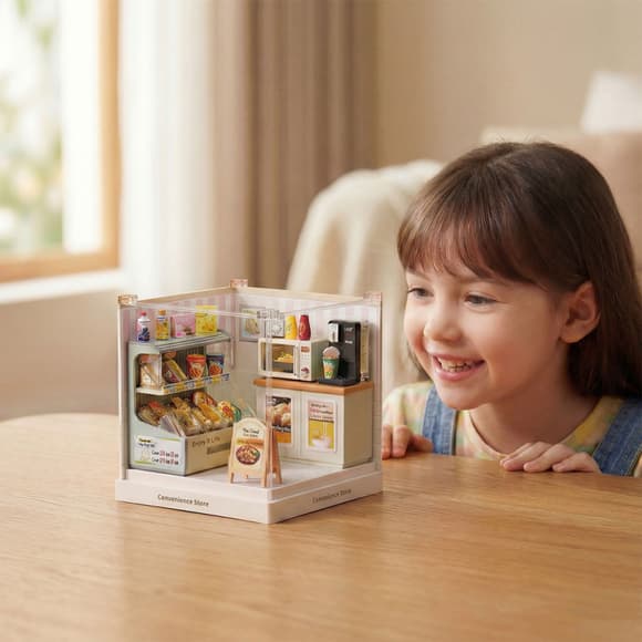 Конструктор-румбокс Цілодобовий магазин Mini House 8033-MH серії "Інтер'єр Міні"