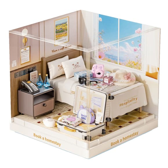 Конструктор-румбокс Гостиничный номер Mini House 8038-MH серии "Интерьер Мини"