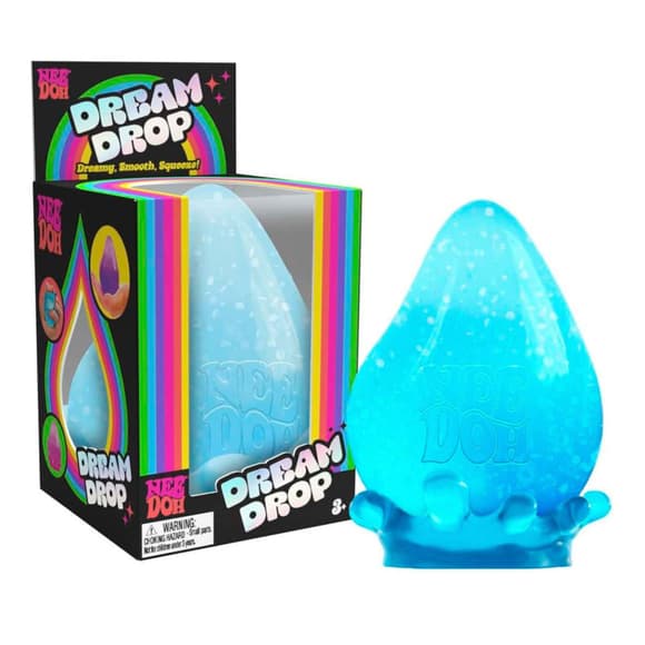 Іграшка-антистрес Крапля релаксу NeeDoh DRDND(Blue) з підставкою