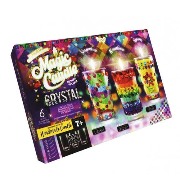 Комплект креативної творчості MAGIC CANDLE CRYSTAL 7320DT, 3 свічки в комплекті