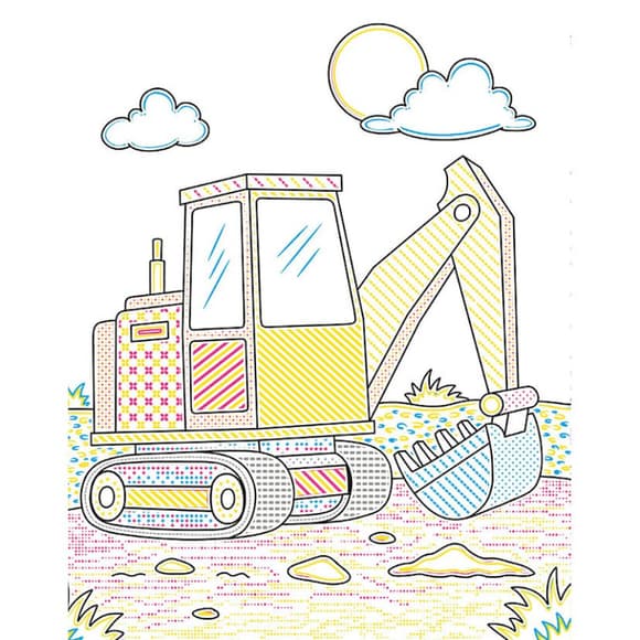 Детская водная раскраска "Кисточка и вода: Бригада строительная" 2048002, 16 страниц