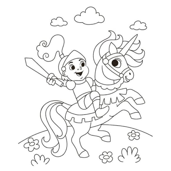 Детская водная раск раска "Кисточка и вода: Рыцарские времена" 2048001, 16 страниц