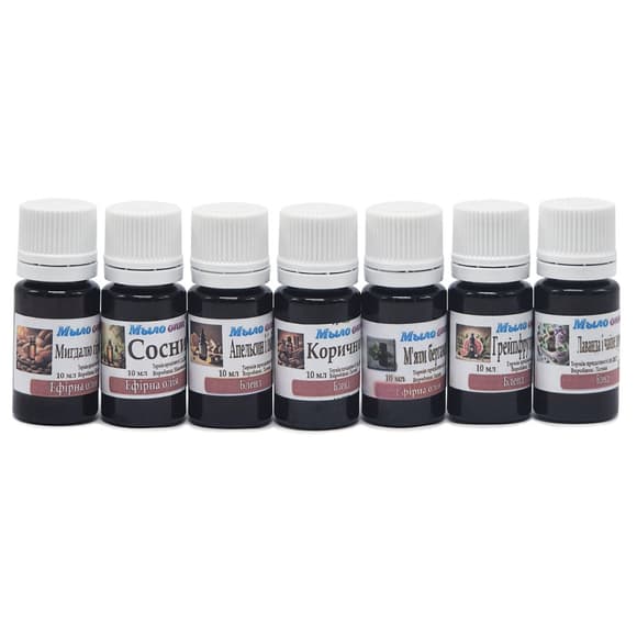 Ефірна олія для творчості Мило-Опт OIL-10 в асортименті, 10 мл