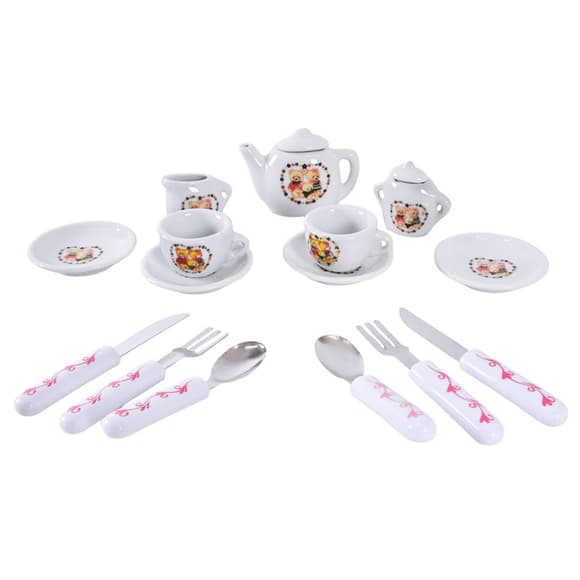 Дитячий набір посуду Tea set 868-E6-3 порцеляна, 17 предметів