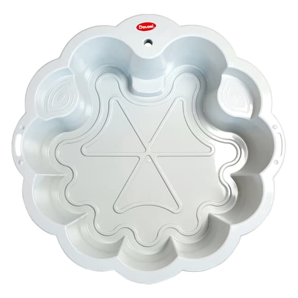 Детская песочница-бассейн "Цветок" 01234/09 серый, 81х81х20 см