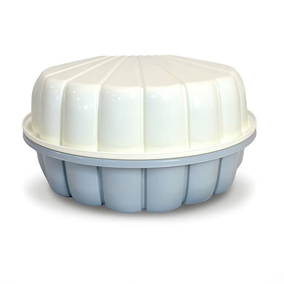 Детская песочница-бассейн "Ракушка" 01236/09 бело-серый, с крышкой