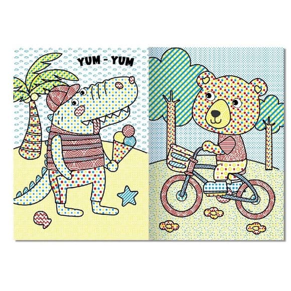 Тетрадь для рисования водой "Magic water" Животные НТ-09-08 с водным маркером