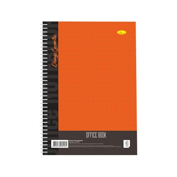 Блокнот для записів Б-Л4-40-2, 40 аркушів, клітина, пружина збоку