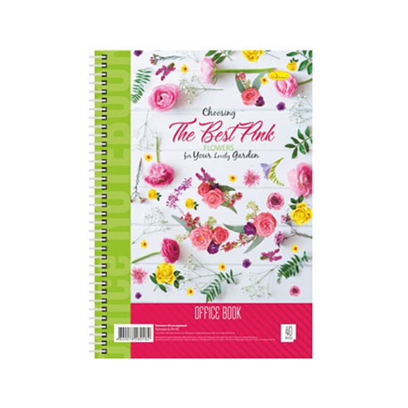 Блокнот для записів Б-Л4-40-4, 40 аркушів, клітина, пружина збоку