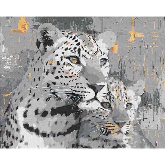 Картина по номерам "Золотые джунгли" KHO6942 с красками металлик 40х50 см