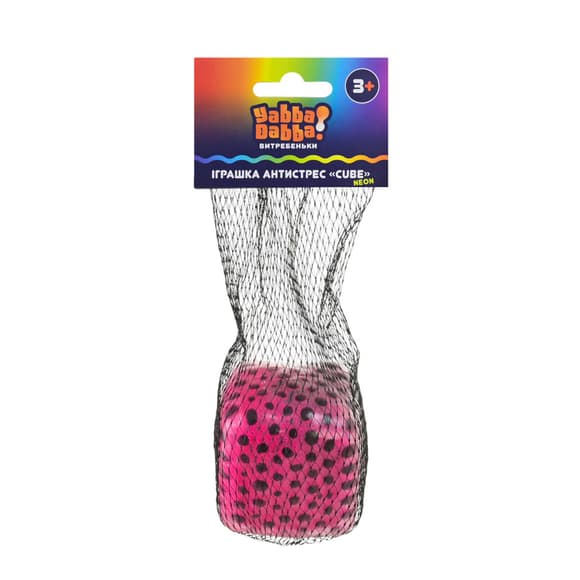 Антистрес Неоновий куб із кульками YD2565(Pink) 5×5×5 см