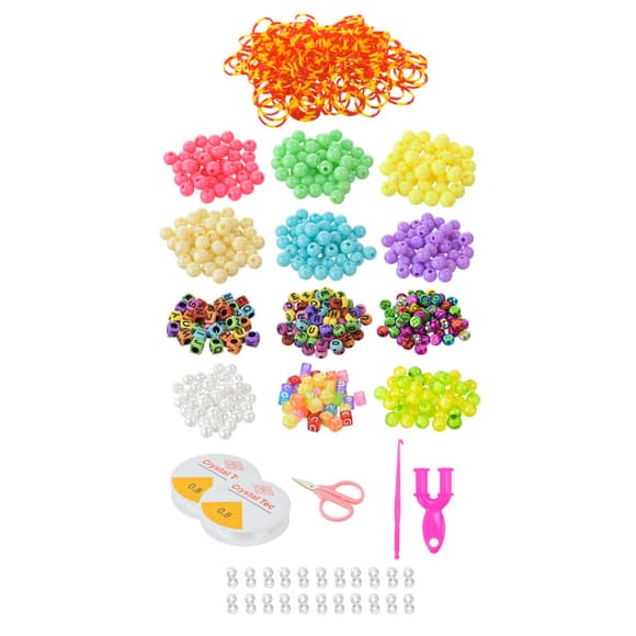 Набір для плетіння прикрас 330-147 триповерховий бокс, бісер, намистини