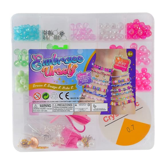 Набір для плетіння прикрас "Embrace urself" N104-4A бісер, підвіски намистини