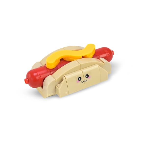 Конструктор дитячий "Western fast food: Hot Dog Bun" 1024A-2, пластик, 75 деталей