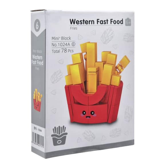 Конструктор дитячий "Western fast food: Fries" 1024A-6, пластик, 78 деталей