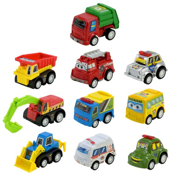 Ігровий набір машинок Mini Cartoon Car 5857 у наборі 10 шт