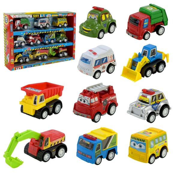 Ігровий набір машинок Mini Cartoon Car 5857 у наборі 10 шт