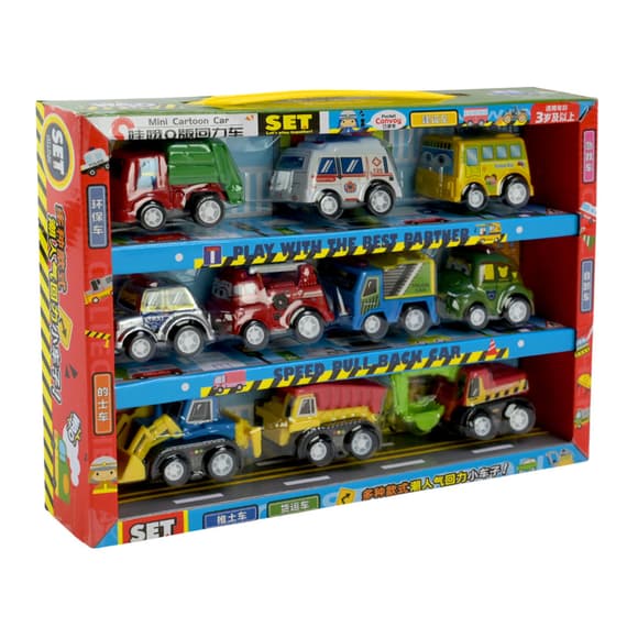 Ігровий набір машинок Mini Cartoon Car 5857 у наборі 10 шт