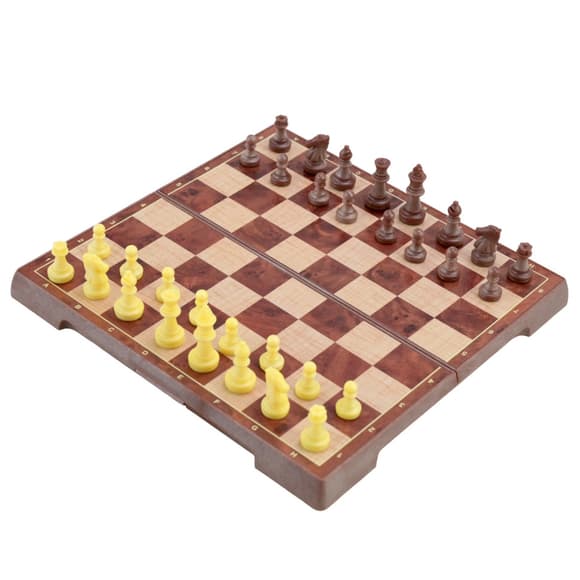 Настільна гра "Шахи та шашки" 2058 магнітні, поле 18,5х18х1,5 см