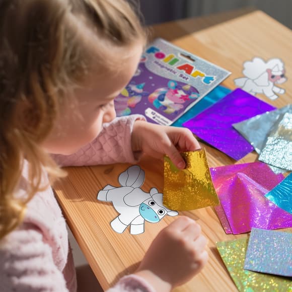 Магнітний набір для творчості з фольгою "Єдинороги" 200297, 4 магніти