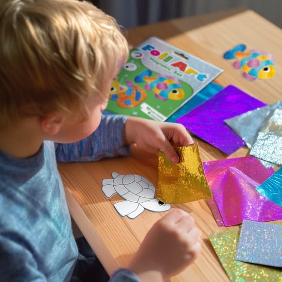 Магнітний набір для творчості з фольгою "Домашні улюбленці" 200298, 4 магніти