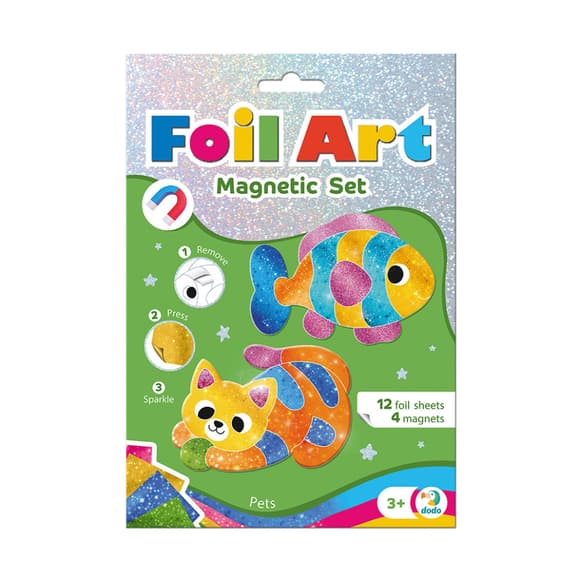 Магнітний набір для творчості з фольгою "Домашні улюбленці" 200298, 4 магніти