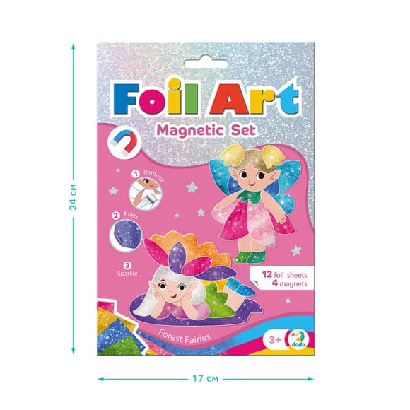 Магнітний набір для творчості з фольгою "Лісові феї" 200299, 4 магніти