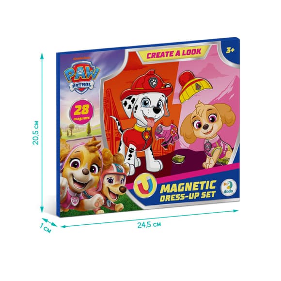 Магнітна гра-одягалка "Маршал і Скай" 200699, 2 фігурки, 28 магнітів