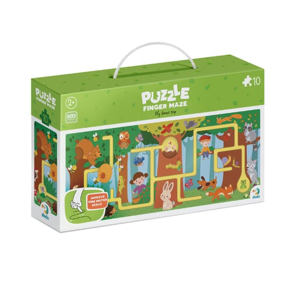 Дитячий пазл-лабіринт "Моя мандрівка лісом" 300585, 10 великих елементів