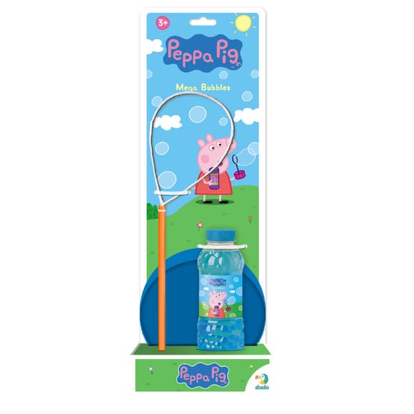 Мильні бульбашки "Mega Bubbles з тарілкою Peppa Pig" 200634 об'єм 450 мл