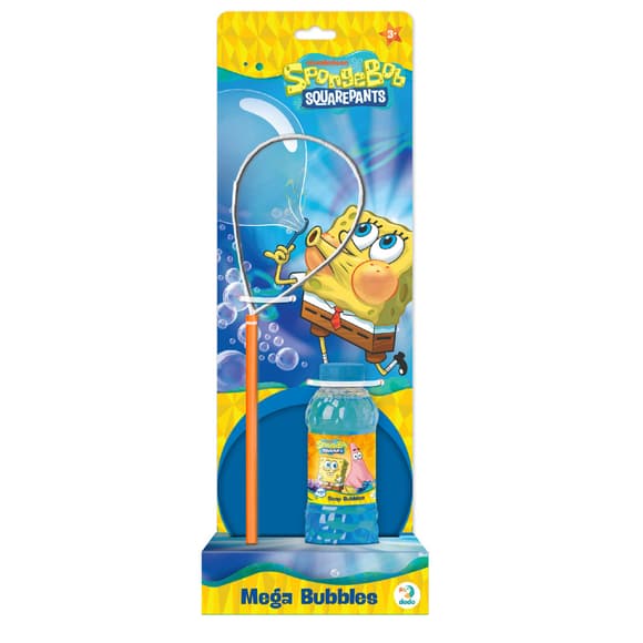 Мильні бульбашки "Mega Bubbles з тарілкою SpongeBob" 200636 об'єм 450 мл