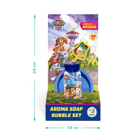 Ароматичні мильні бульбашки "Paw Patrol Друзі" 200733 об'єм 150 мл, 3 палички