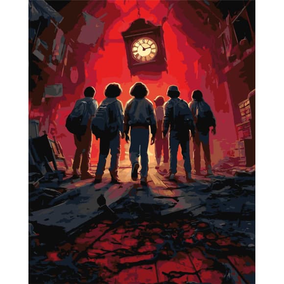 Картина по номерам "Очень странные дела" LW194-01, 40х50 см