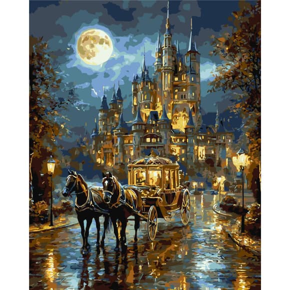 Картина по номерам "Путь к волшебному дворцу" LW3026-01 с красками металлик 40х50 см