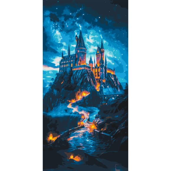 Картина за номерами "Хогвартс" LW5106, 40х80 см