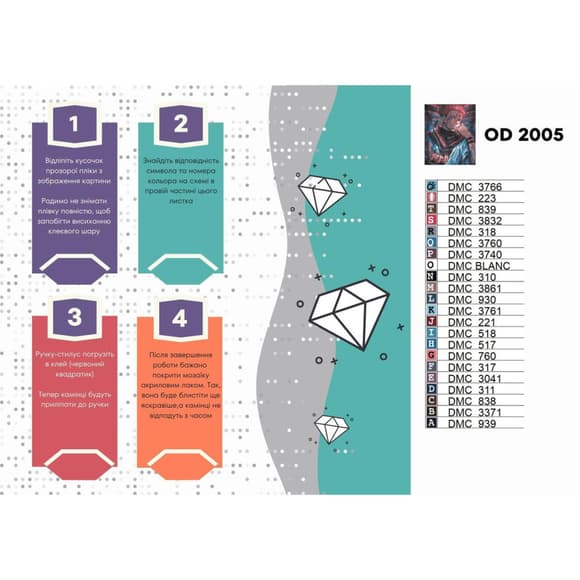 Алмазна мозаїка "Магічна битва. Сукуна" OD2005, 40х50 см