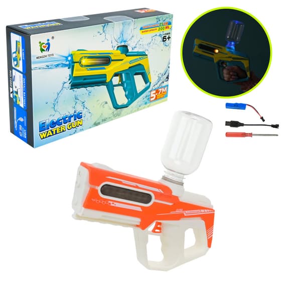 Електричний водний бластер 1002(Orange) 200 мл, зі світлом та звуком