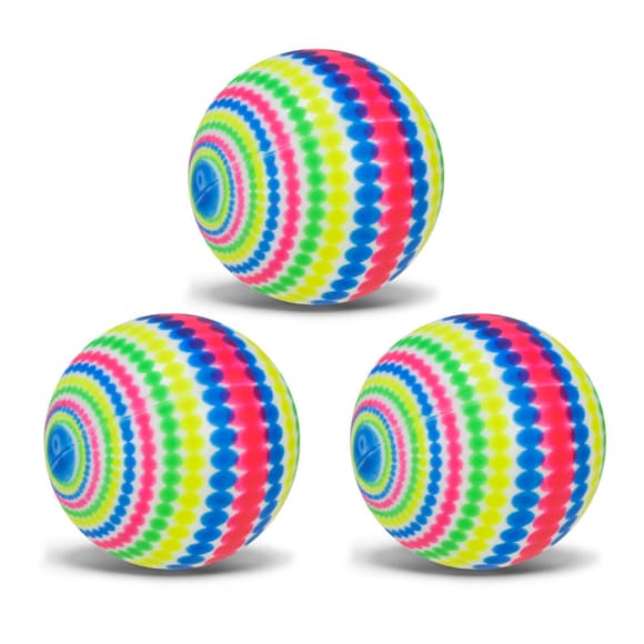 Дитячий яскравий Гумовий м'яч RB26527-13 різнокольоровий, 26 грам, 7 см