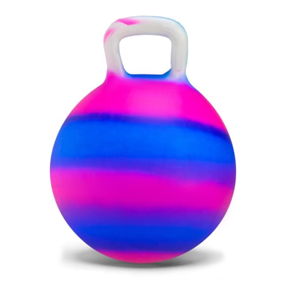 Дитячий гумовий м'яч RB26528-1 з ручкою, 40 см, 300 грам