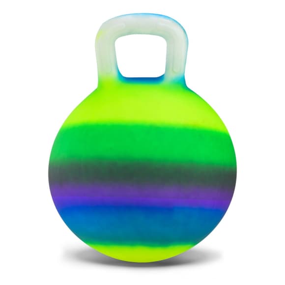 Дитячий гумовий м'яч RB26528-2 з ручкою, 40 см, 300 грам