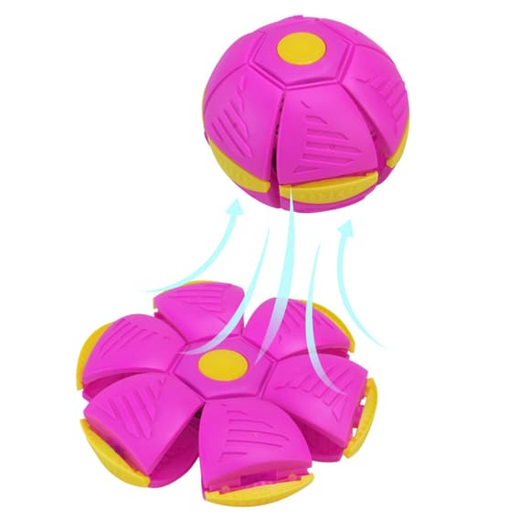 Дитяча іграшка М'яч-трансформер 87008H-3(Pink) 16 см зі світлом
